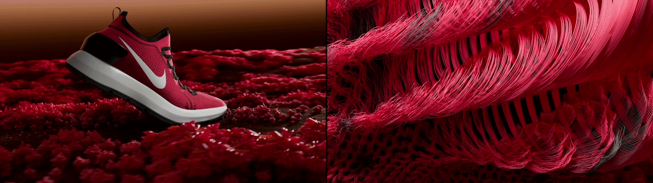 Nike跑步鞋三维视频