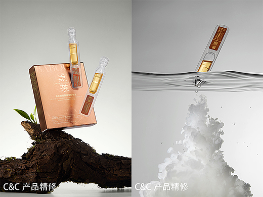 《黑茶氨基酸植萃卸妆油》- 产品场景精修图