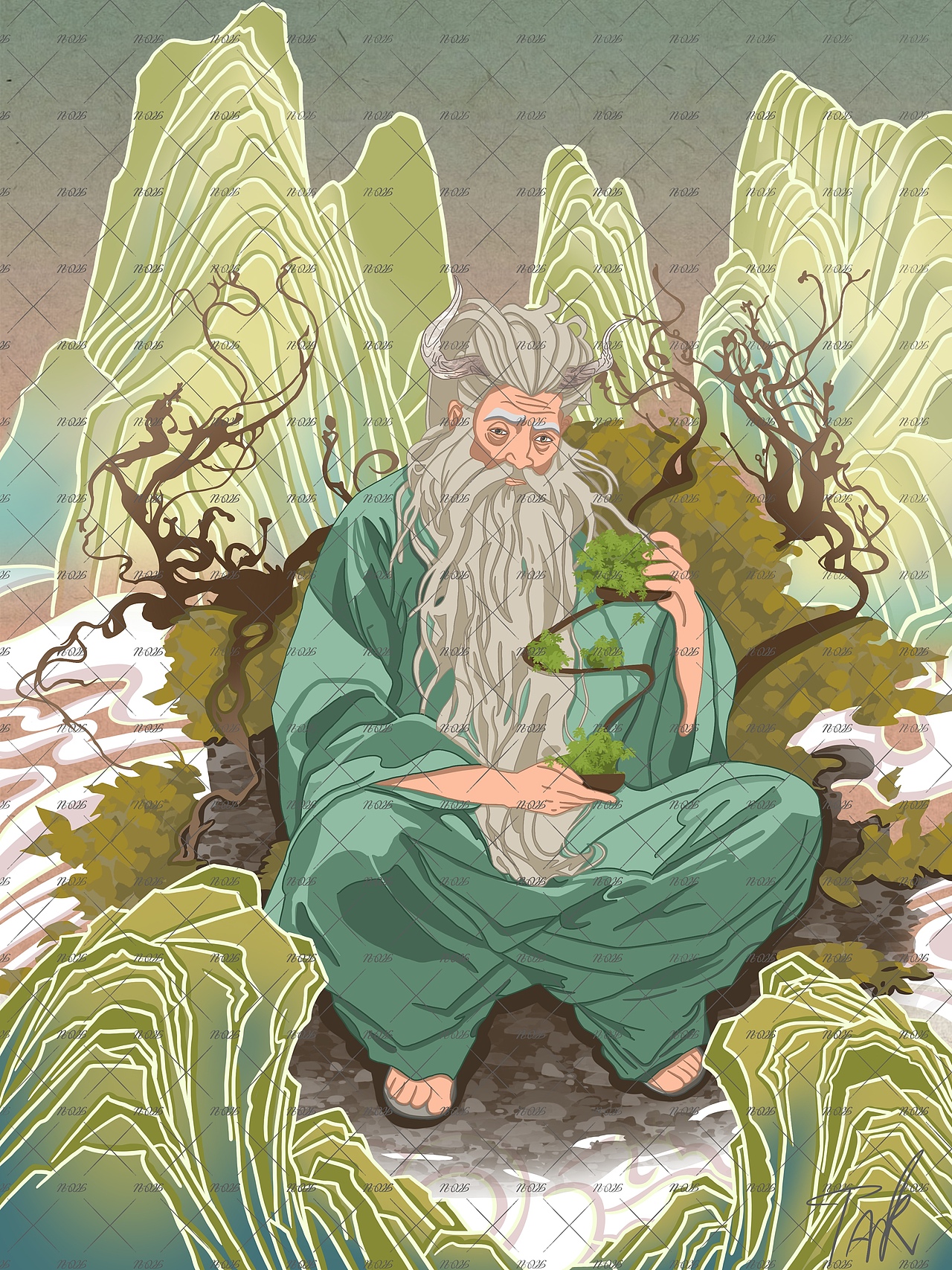 长治神话人物（图ZMzk4MzIzMTI4） - IP形象 - 站酷设计师TanKK原创素材 - 站酷ZCOOL