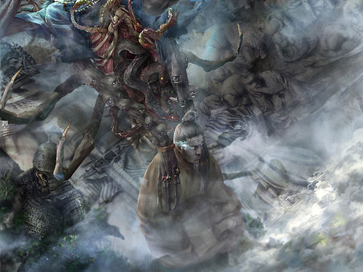 伏魔（個(gè)人主頁(yè)-ZNzI3MjA3MDA=） - 藝術(shù)插畫(huà) - 站酷設(shè)計(jì)師森焱413原創(chuàng)素材 - 站酷ZCOOL