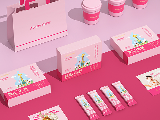 案喜莱·健儿八珍粉包装设计