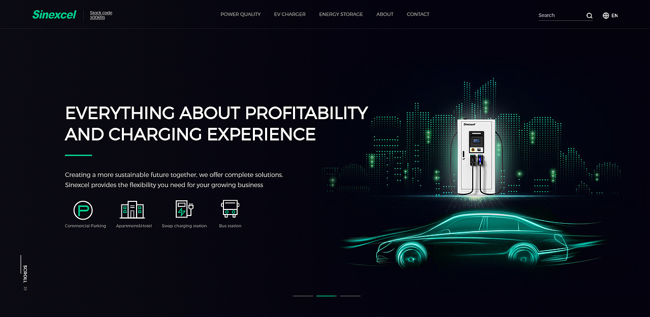 品牌官网｜上市公司Sinexcel网页设计全案升级（图ZMzk4MzQ1MjA4） - 企业官网 - 站酷设计师尼高网络原创素材 - 站酷ZCOOL