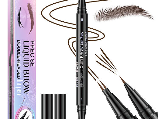 亚马逊产品眉毛笔 精修 ps