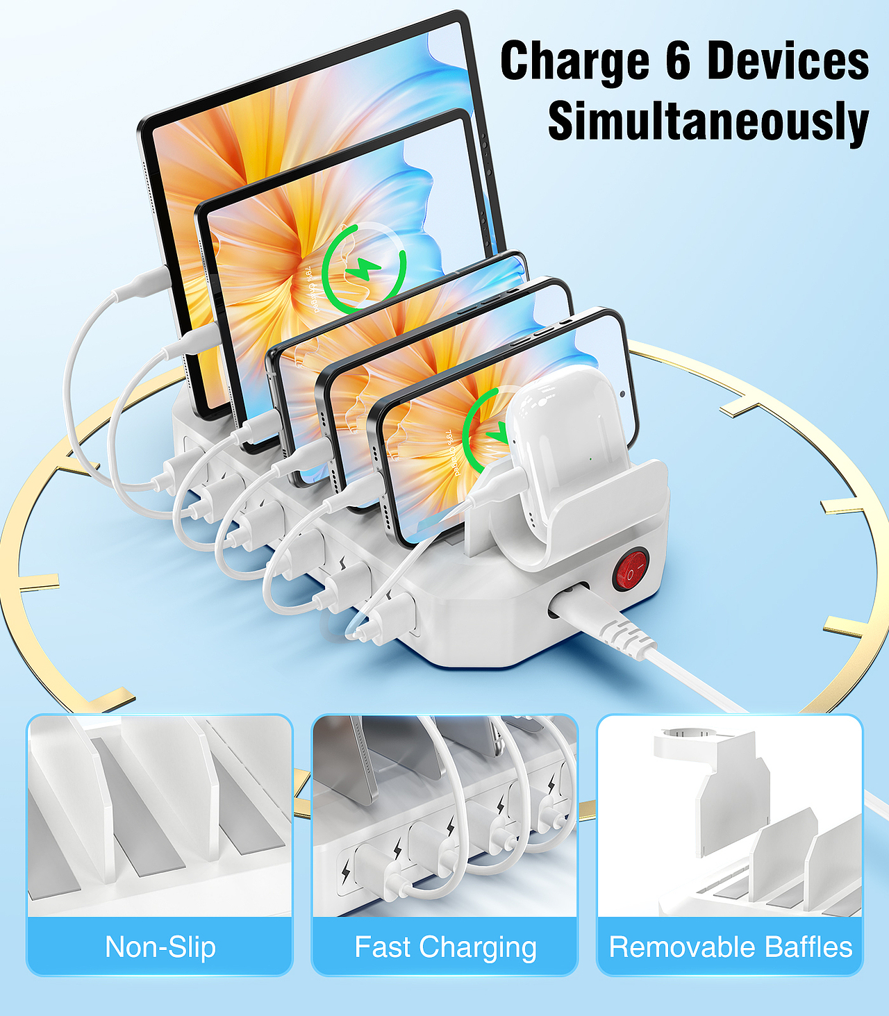 亚马逊产品多功能充电器 rs ps