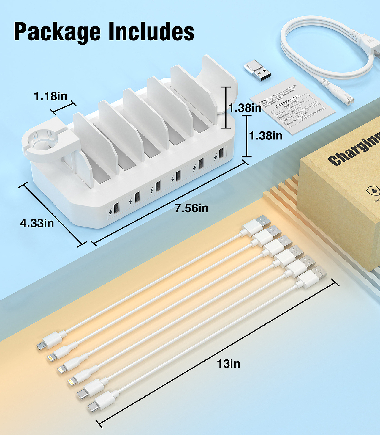亚马逊产品多功能充电器 rs ps
