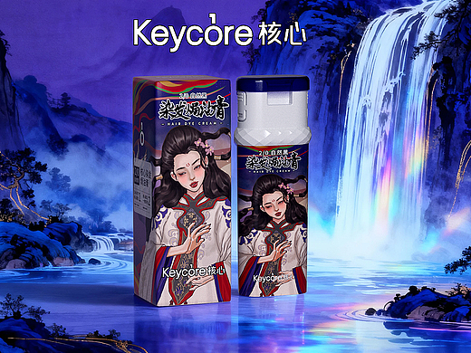 手绘包装设计-染发焗油膏