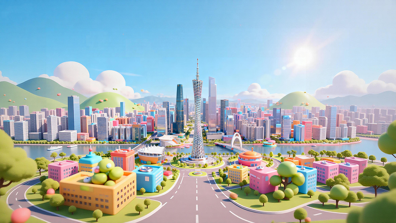 广州巨CITY（图ZMzk4MzYyMDMy） - AI作品 - 站酷设计师硬核KK原创素材 - 站酷ZCOOL