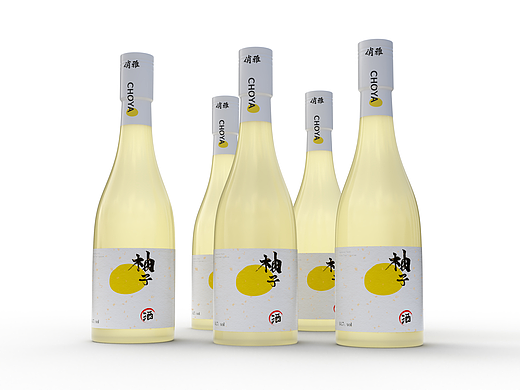 “名落孙山”之柚子酒标贴设计