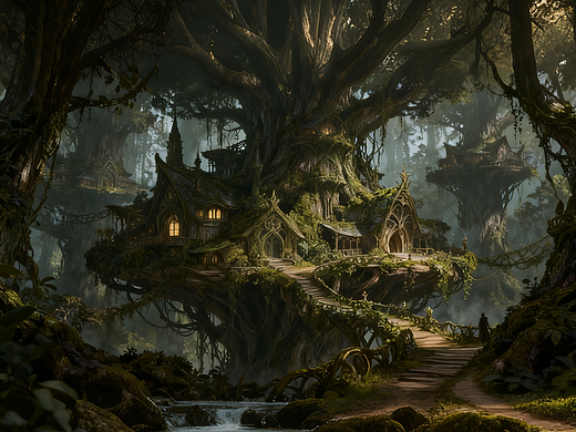 巨CITY——未来生态都市：自然与科技共生的空中家园