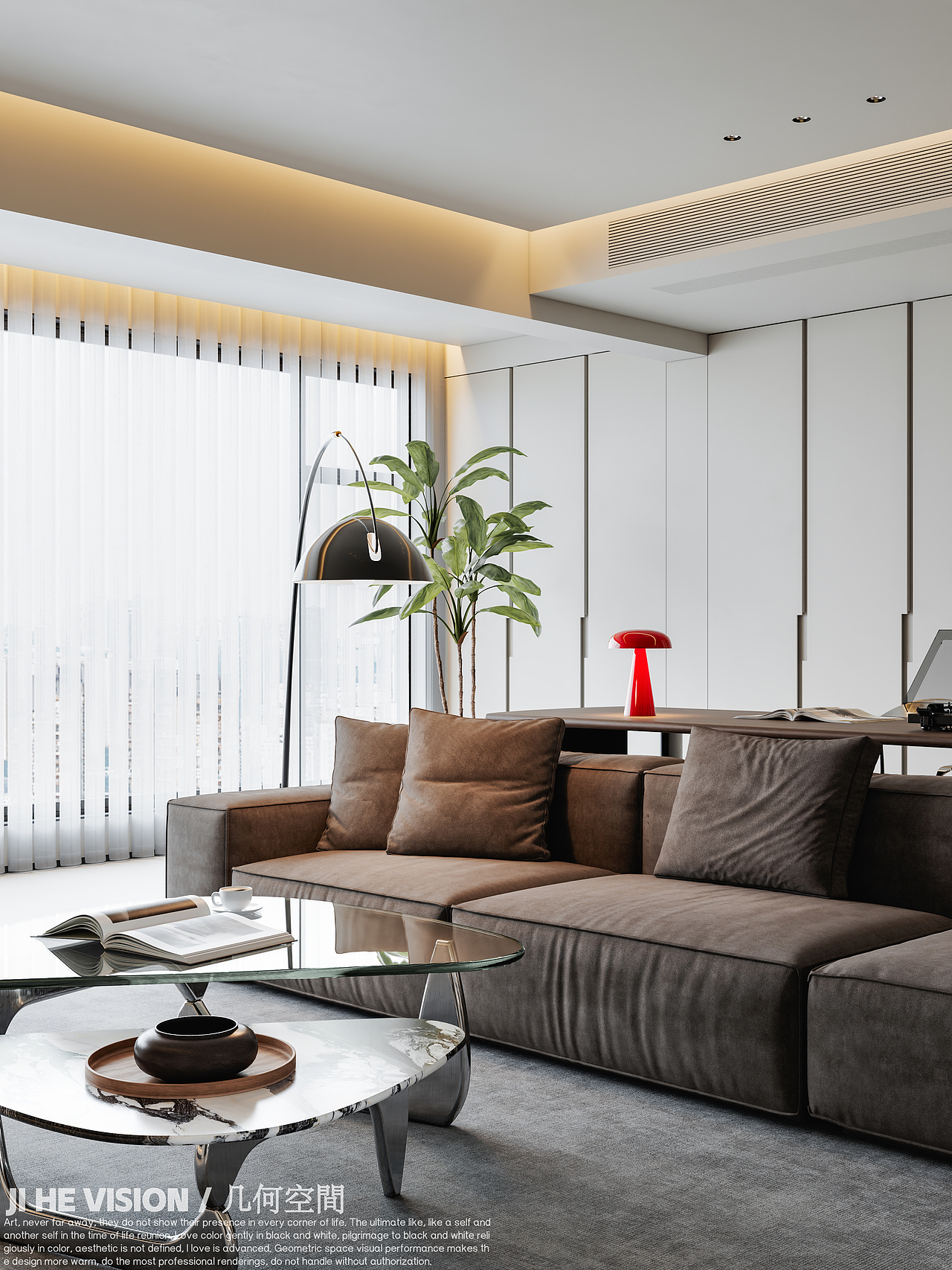 几何空间视觉表现 | 正荣府现代客餐厅