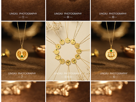 欧式复古黄金钻戒摄影