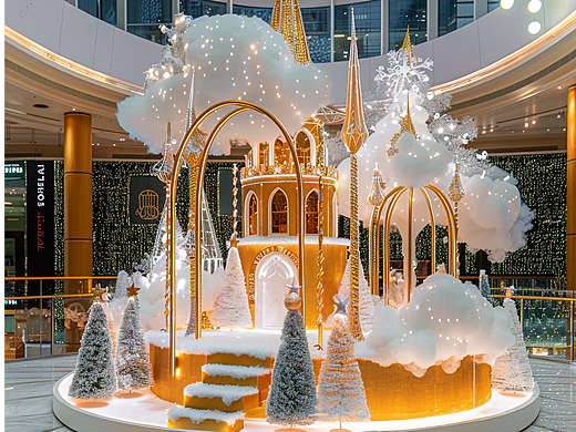 ✨误入童话雪境!圣诞美陈🎄