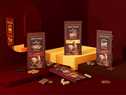 坚果巧克力包装设计丨快消品包装设计