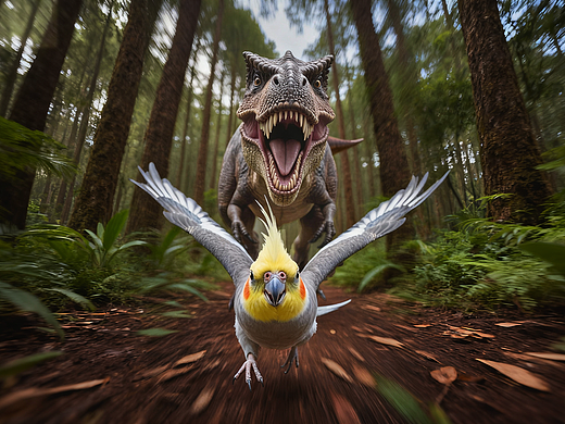 《侏罗鸡世界-驯龙高手》告诉俺娘,俺鹦鹉不是孬种