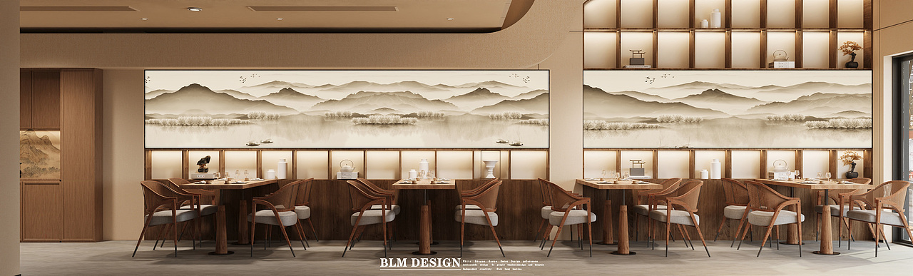 宋式餐厅（图ZMzk4Mzg0NDI0） - 家装设计 - 站酷设计师Z073159855原创素材 - 站酷ZCOOL