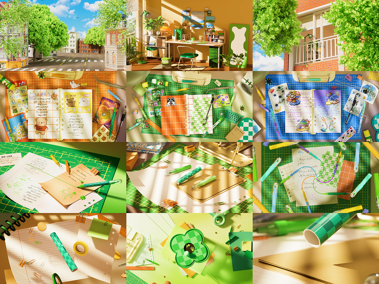 C4D动态学员麦奇—彩色笔动态（图ZMzk4MzkxNDQ0） - 产品 - 站酷设计师C4D杨帆原创素材 - 站酷ZCOOL