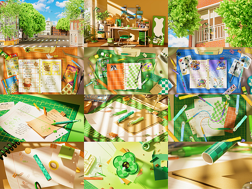 C4D动态学员麦奇—彩色笔动态