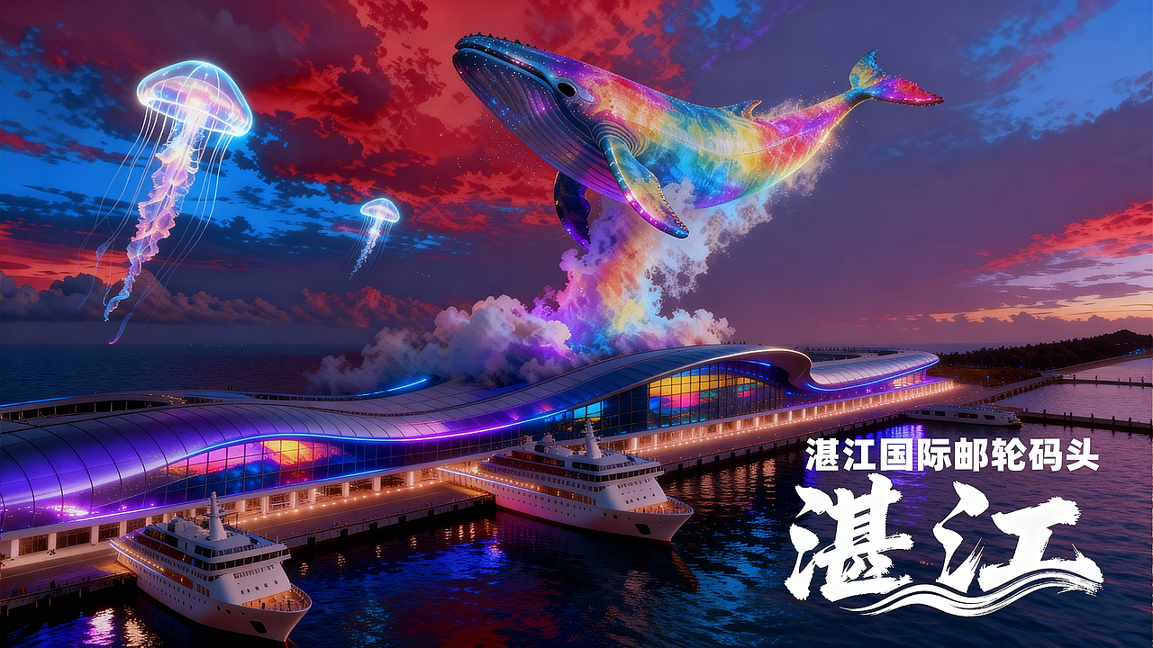 湛江·国际邮轮码头巨CITY（图ZMzk4NDAwMDM2） - AI作品 - 站酷设计师爱做饭的设计原创素材 - 站酷ZCOOL