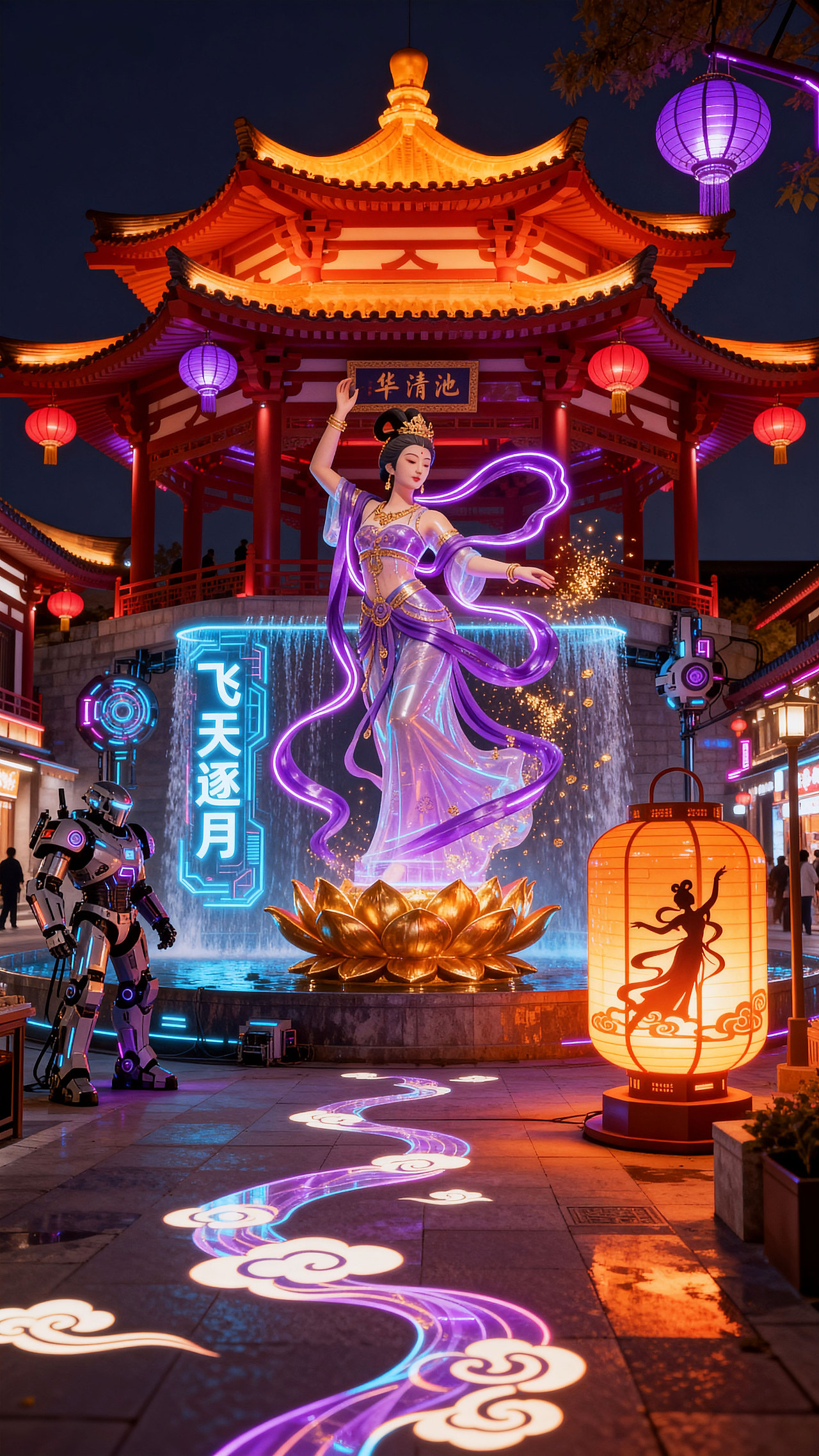 《巨 CITY:长安赛博焕新录》(图ZMzk4NDAxNjIw) - AI作品 - 站酷设计师木火映星原创素材 - 站酷ZCOOL