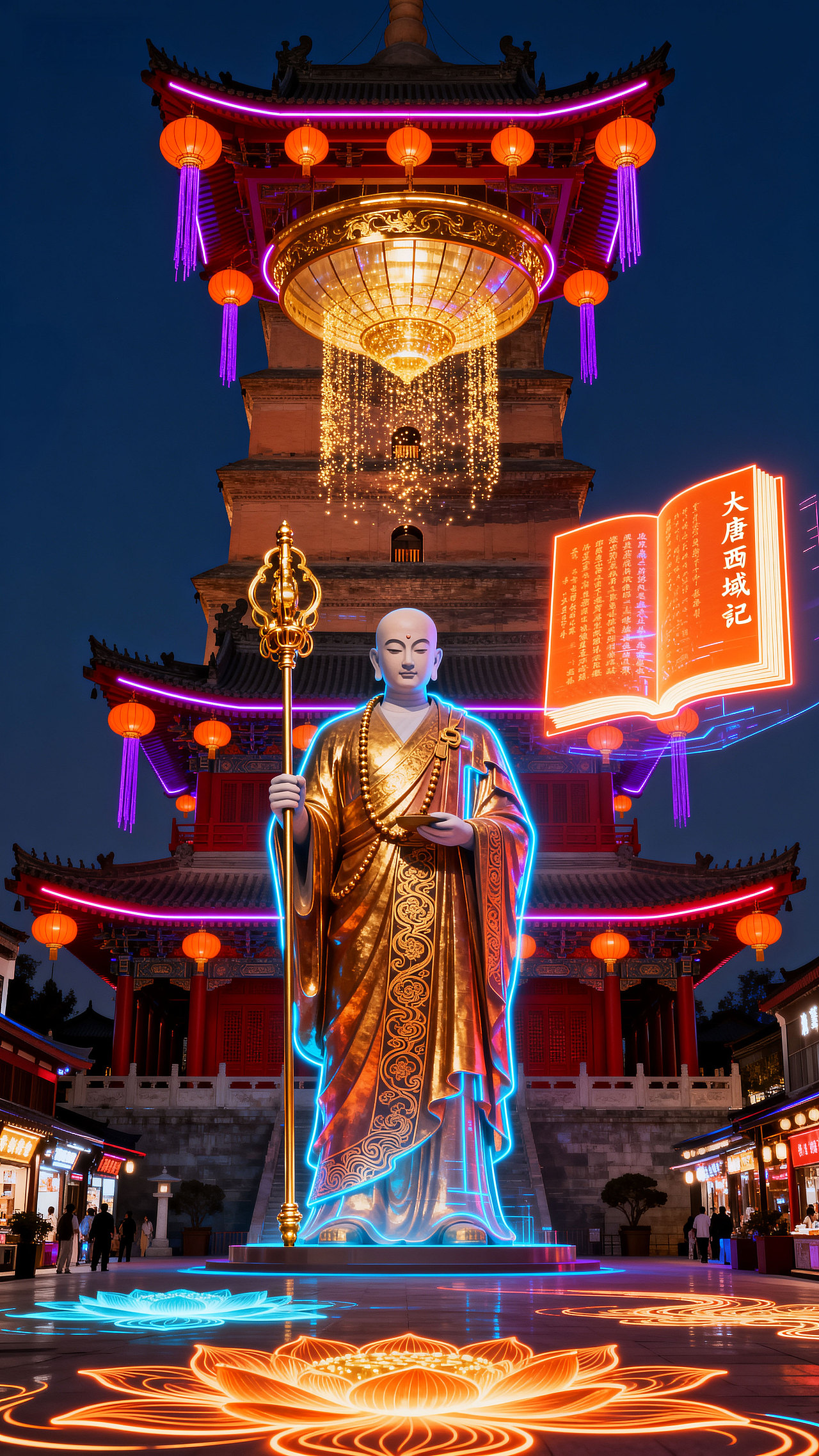 《巨 CITY:长安赛博焕新录》(图ZMzk4NDAxNTg4) - AI作品 - 站酷设计师木火映星原创素材 - 站酷ZCOOL