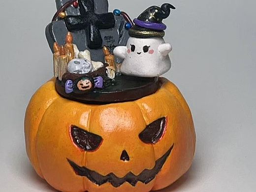 粘土手作 | 万圣节🎃👻收纳盒