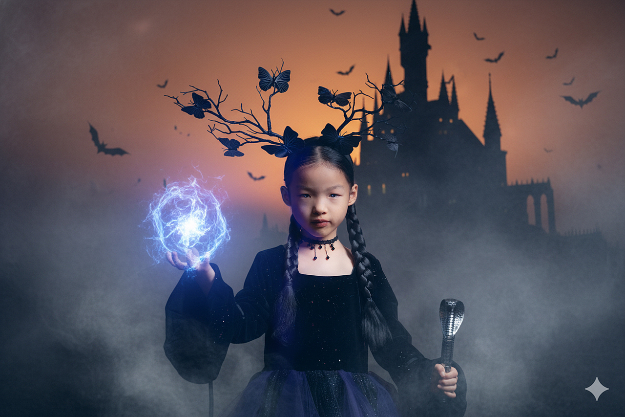 亲子人像 | 万圣节奇幻look（图ZMzk4NDA4NTIw） - AI作品 - 站酷设计师俊叔的光影盲盒原创素材 - 站酷ZCOOL