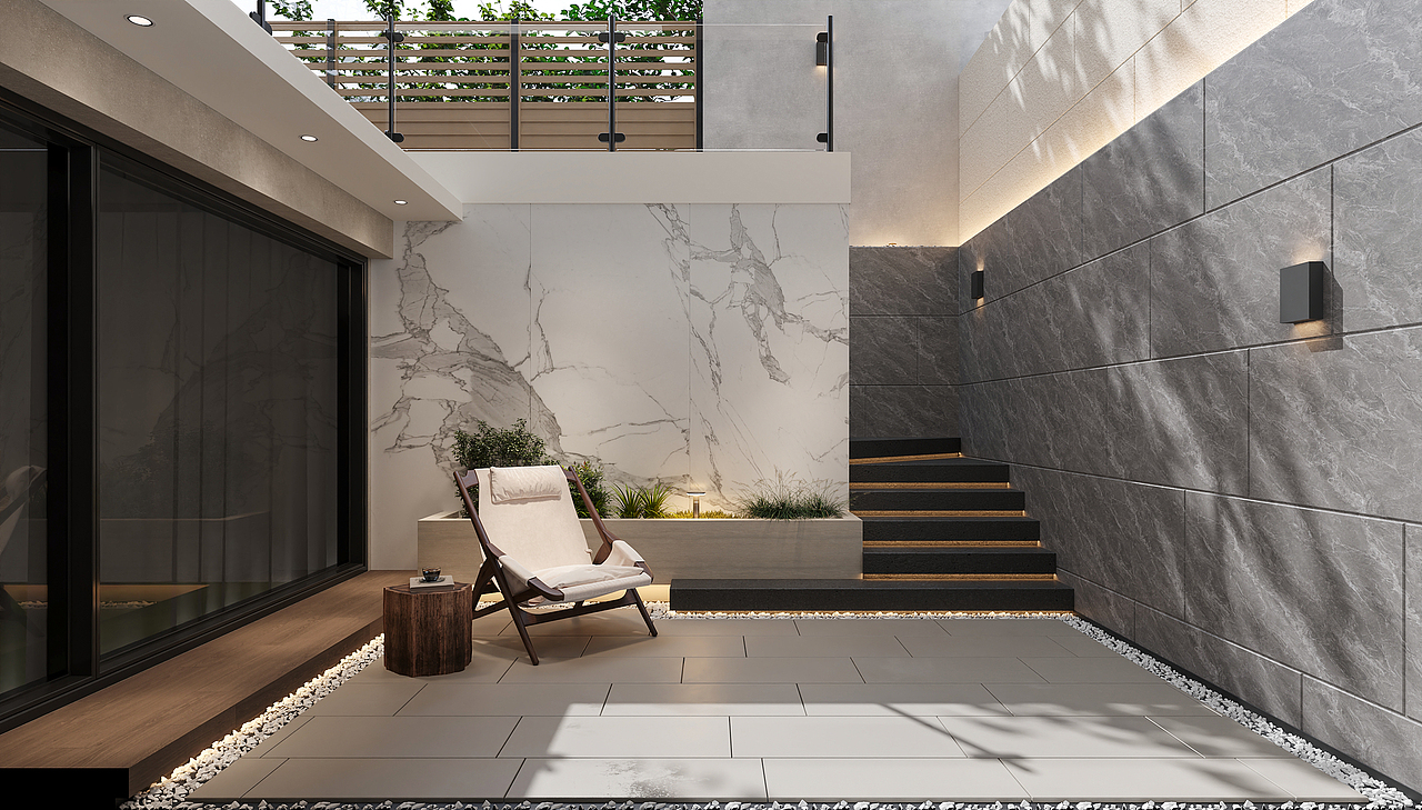 沈阳 汇置山湖386㎡ 原木风效果表现节选一（图ZMzk4NDE0OTcy） - 家装设计 - 站酷设计师3A视觉表现原创素材 - 站酷ZCOOL