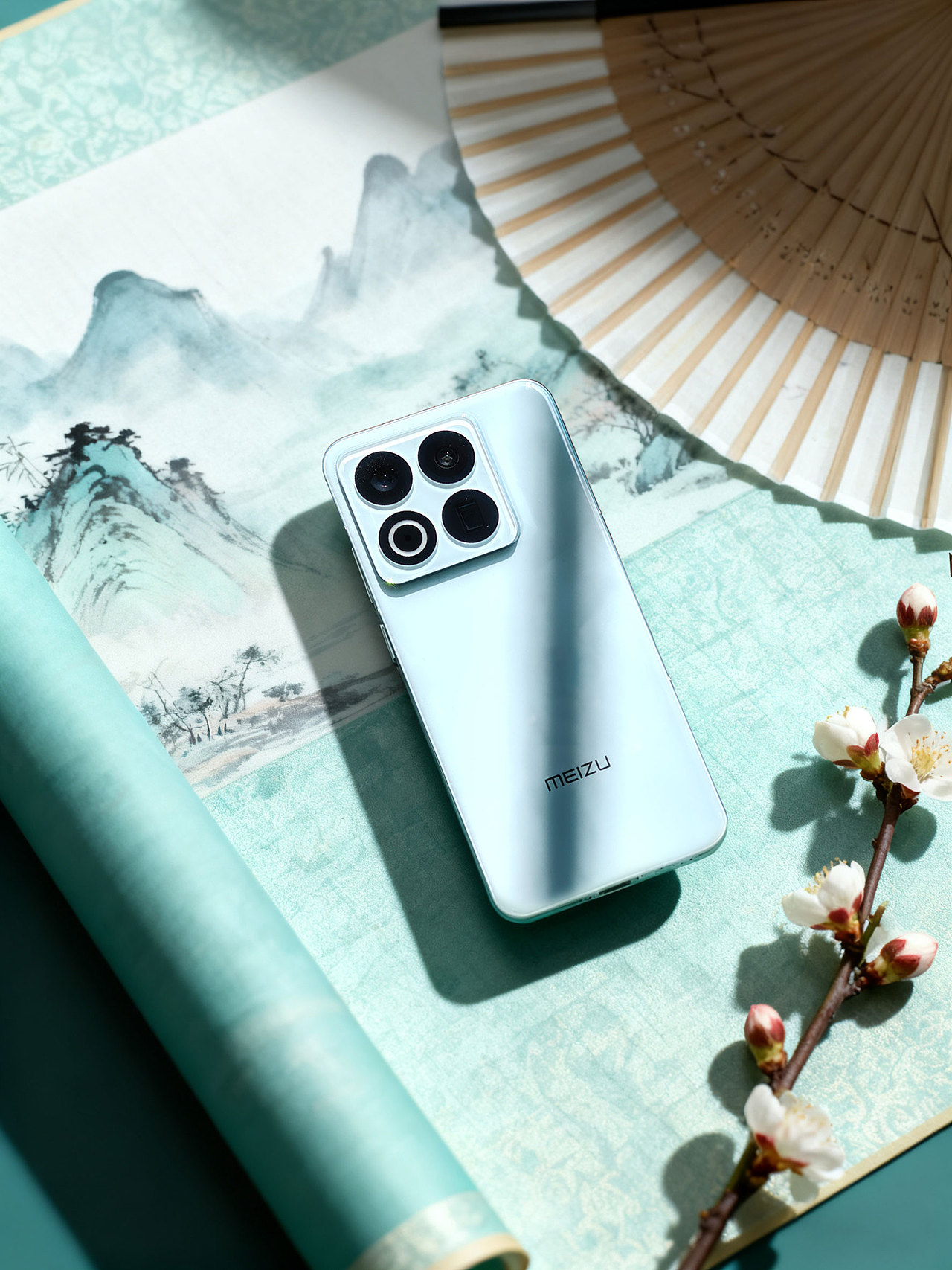 魅族22 月白天青 浪漫国色风华（图ZMzk4NDE3MTA0） - 产品摄影 - 站酷设计师韩小志原创素材 - 站酷ZCOOL