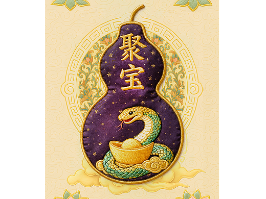 十二生肖-葫芦香囊