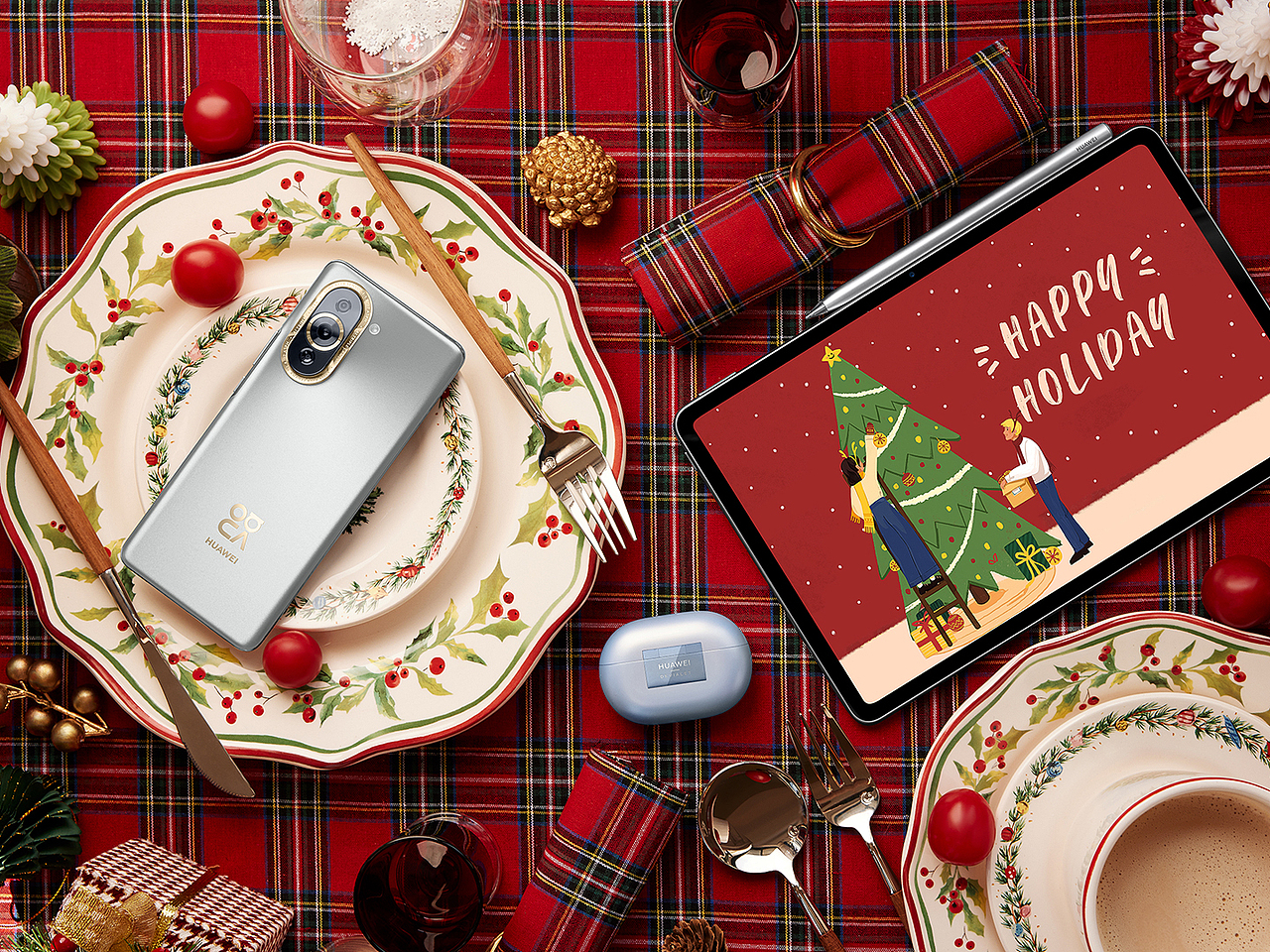 修图作品 | 给华为修的圣诞和元旦
