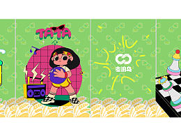 潮玩街区电梯空间平面宣传