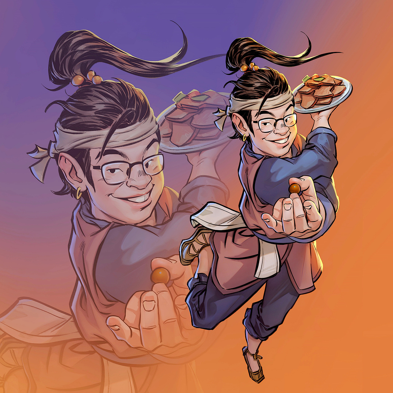 四宝大闹武林（图ZMzk4NDQ3Njcy） - 创作习作 - 站酷设计师贺小哼Hal原创素材 - 站酷ZCOOL