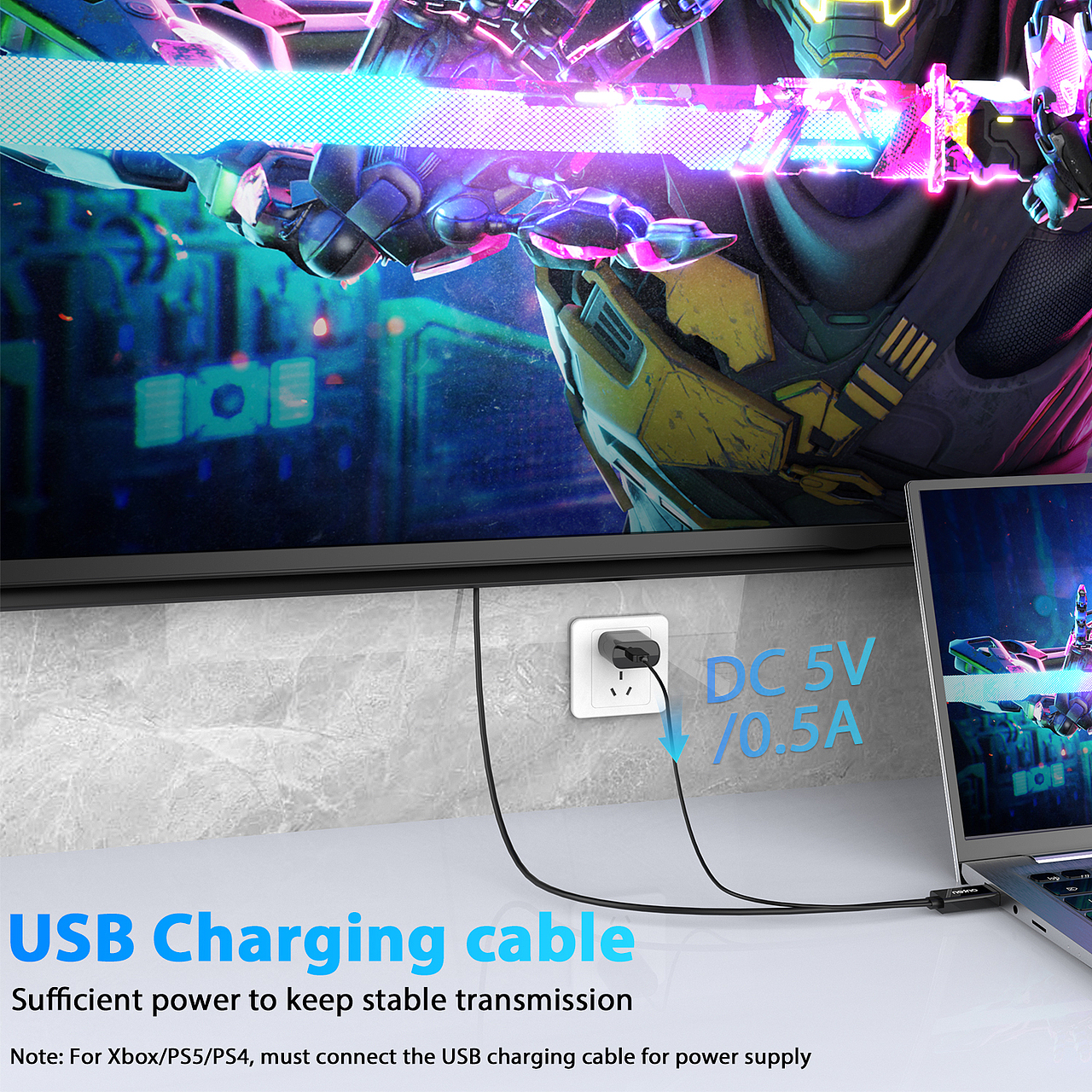 HDMI源转DP线(亚马逊主图+A+)