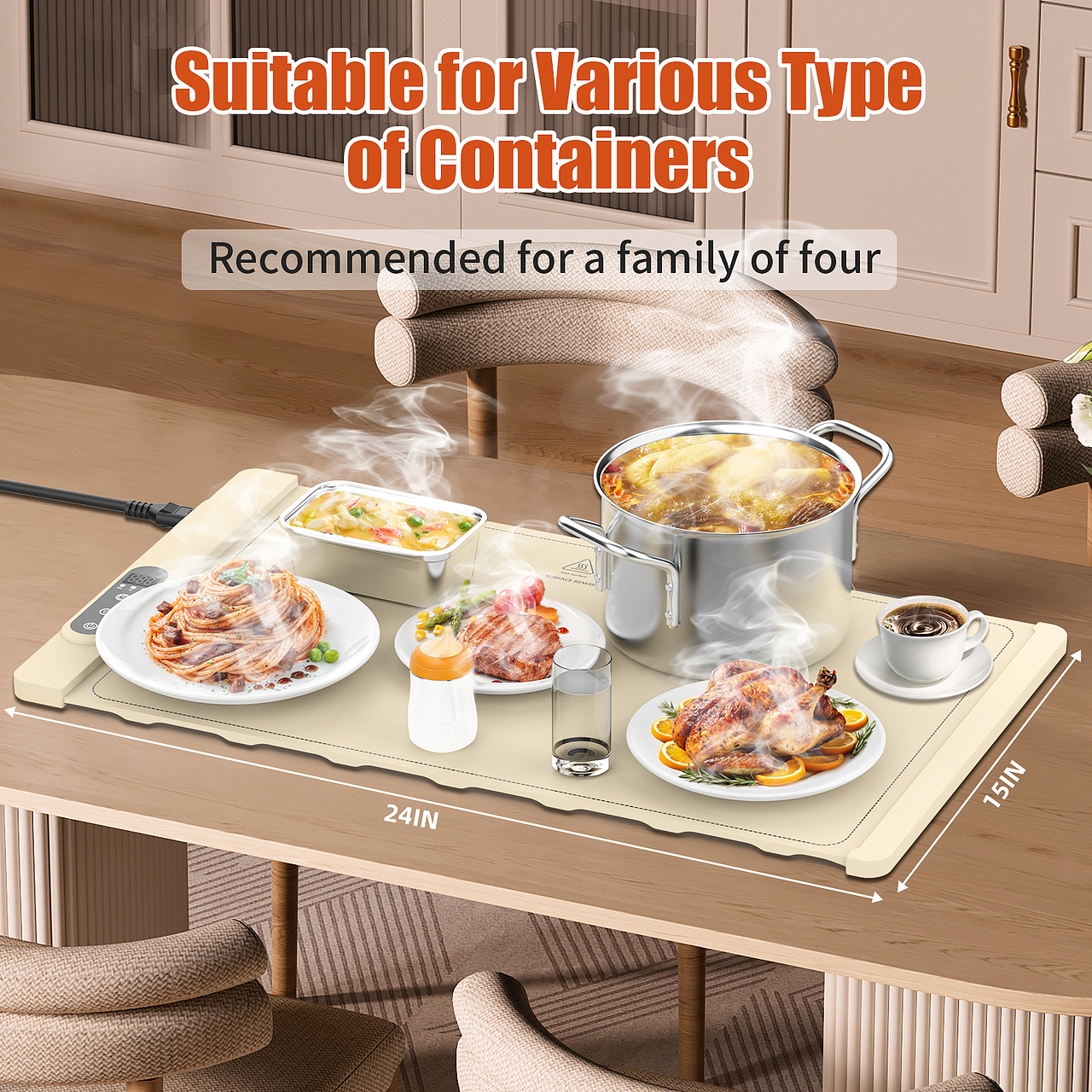 家用暖菜板（亚马逊主图+A+）（图ZMzk4NDUyNjI4） - 电商 - 站酷设计师Marvin4317原创素材 - 站酷ZCOOL