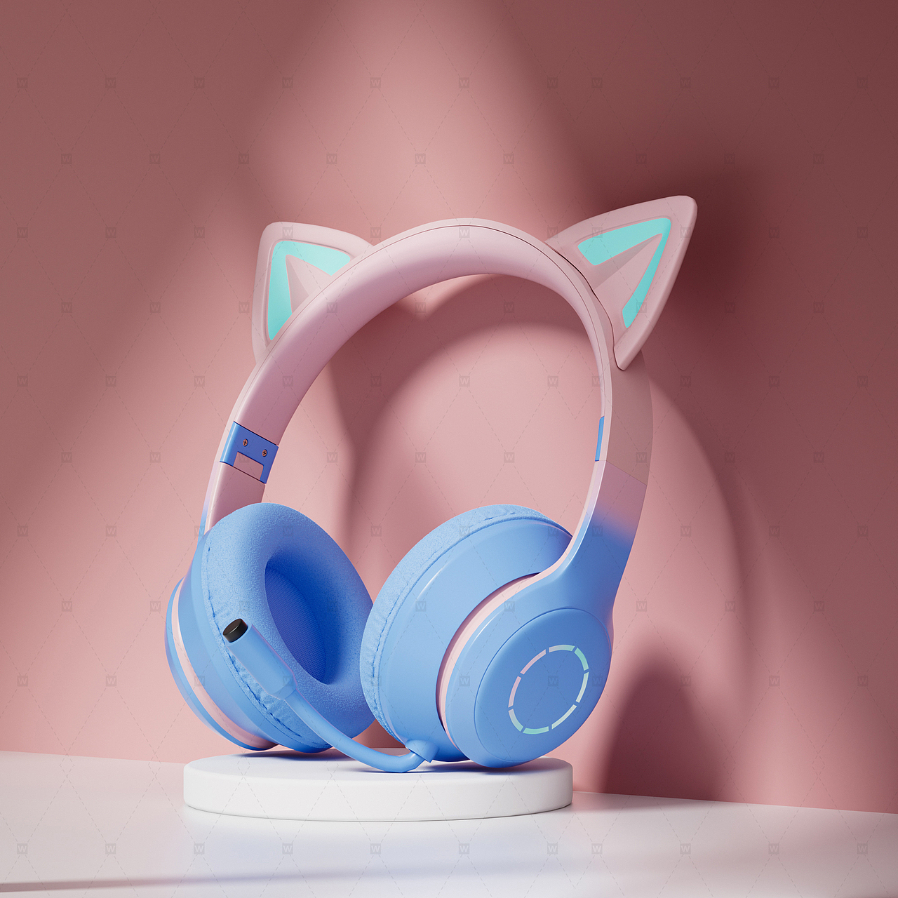 猫耳朵耳机，建模+渲染（图ZMzk4NDU0NTg0） - 电商 - 站酷设计师王燕华原创素材 - 站酷ZCOOL