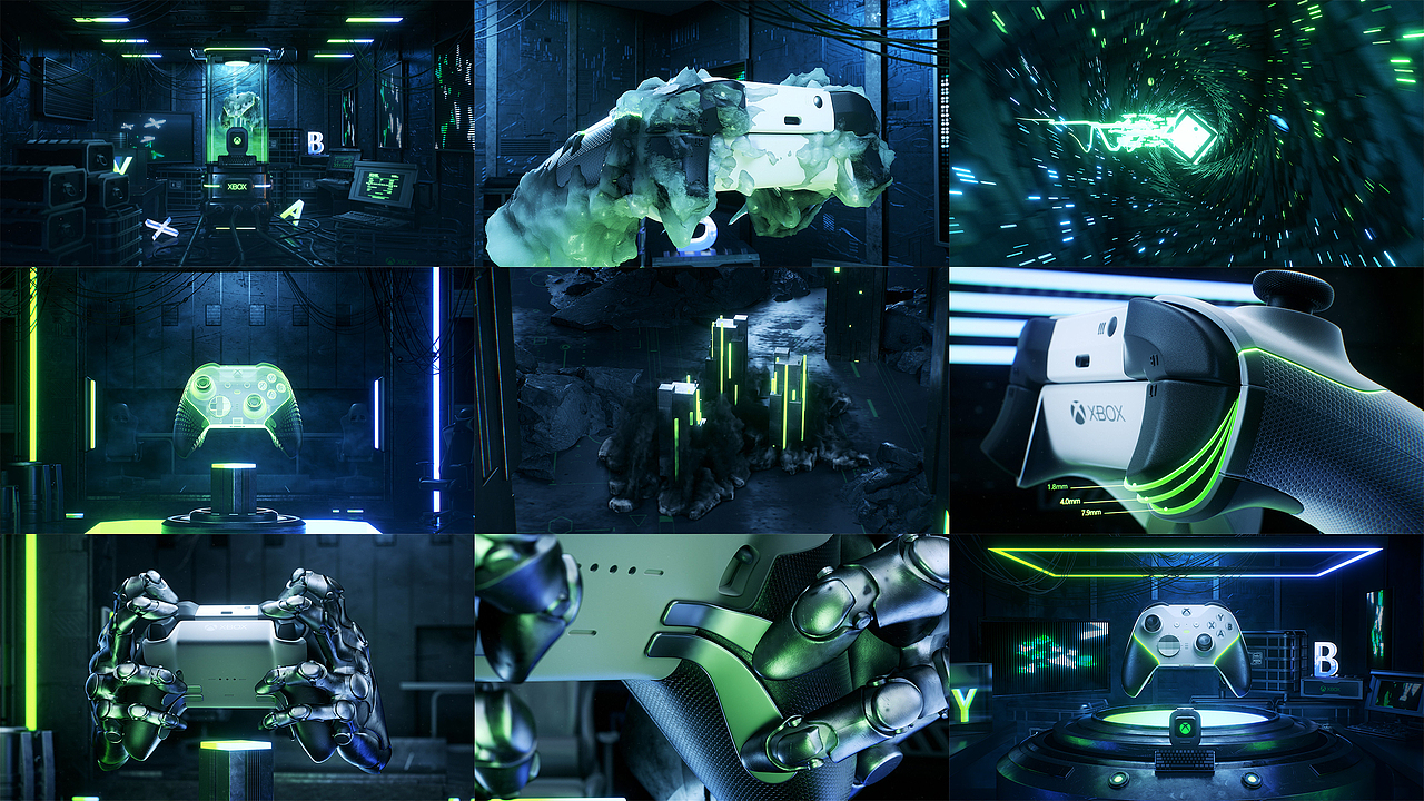 Xbox - 游戏手柄三维动态（图ZMzk4NDU2MTc2） - 产品 - 站酷设计师柠檬的大耳朵原创素材 - 站酷ZCOOL