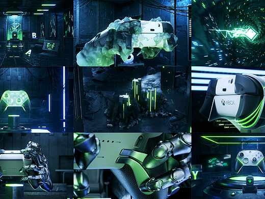 Xbox - 游戏手柄三维动态