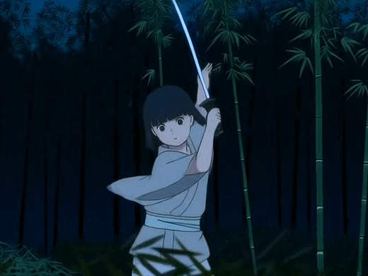 AI动画--夜半无眠，挥动剑