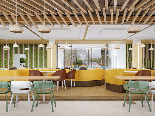 大厅食堂效果案例