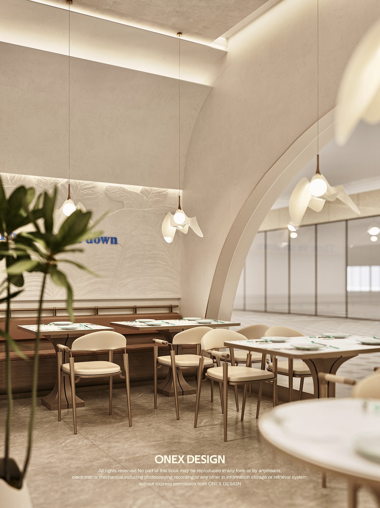 西餐简餐空间设计 | Tree Co 树岸 | ONEXDESIGN（图ZMzk4NDY5NTQ4） - 酒店餐饮设计 - 站酷设计师ONEXDESIGN原创素材 - 站酷ZCOOL