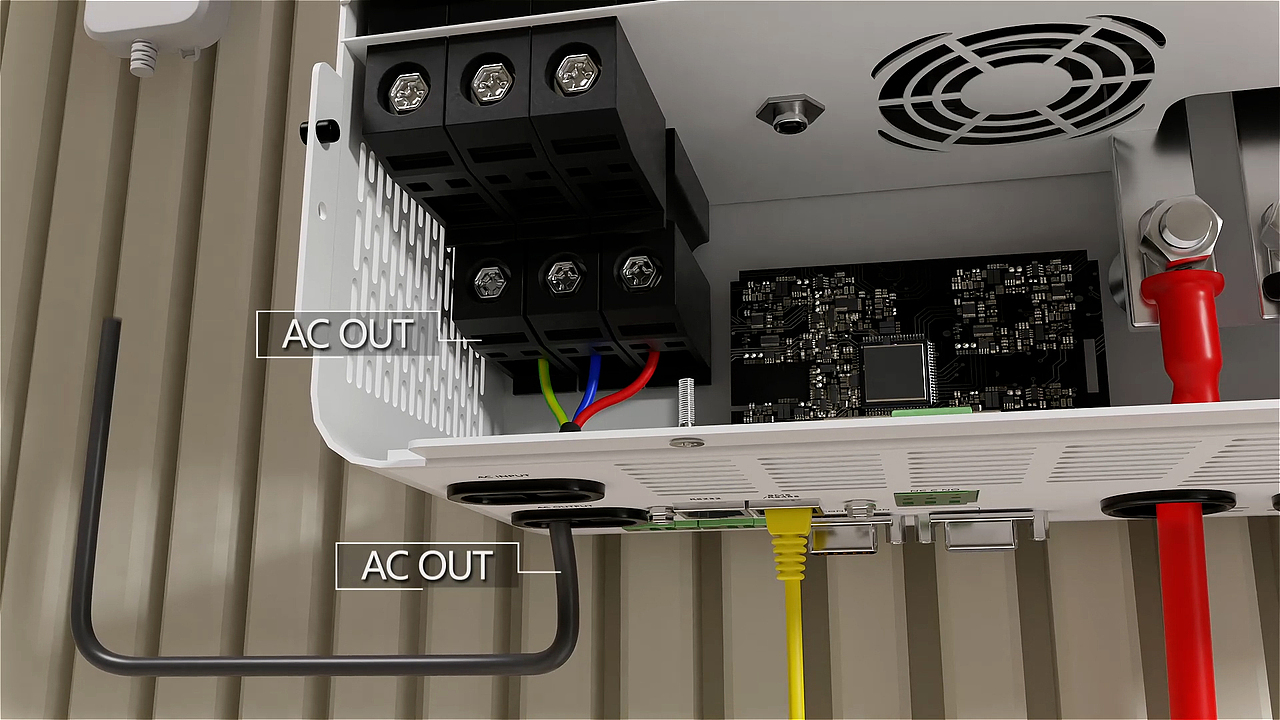 SDPO逆变器+立式电池接线安装教程使用场景演示