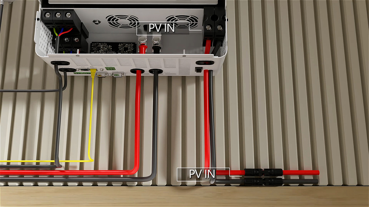 SDPO逆变器+立式电池接线安装教程使用场景演示