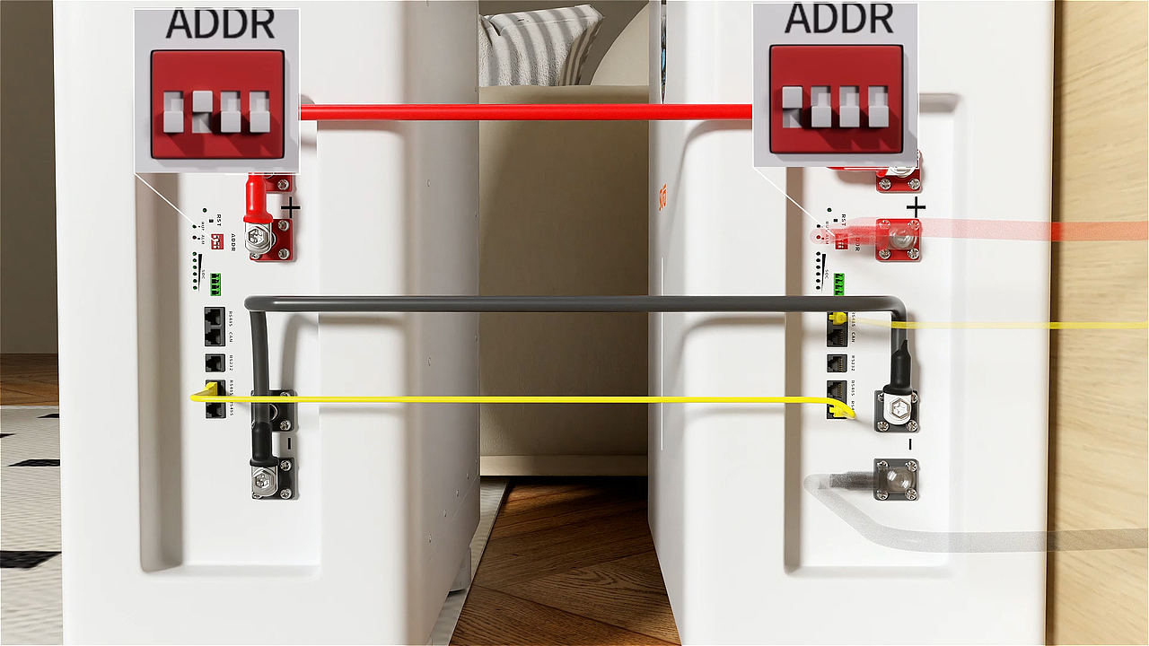 SDPO逆变器+立式电池接线安装教程使用场景演示