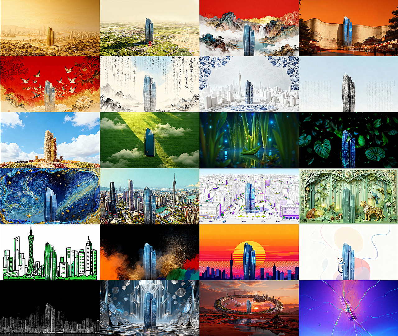 【附Prompt】AICG短片:柏悦府