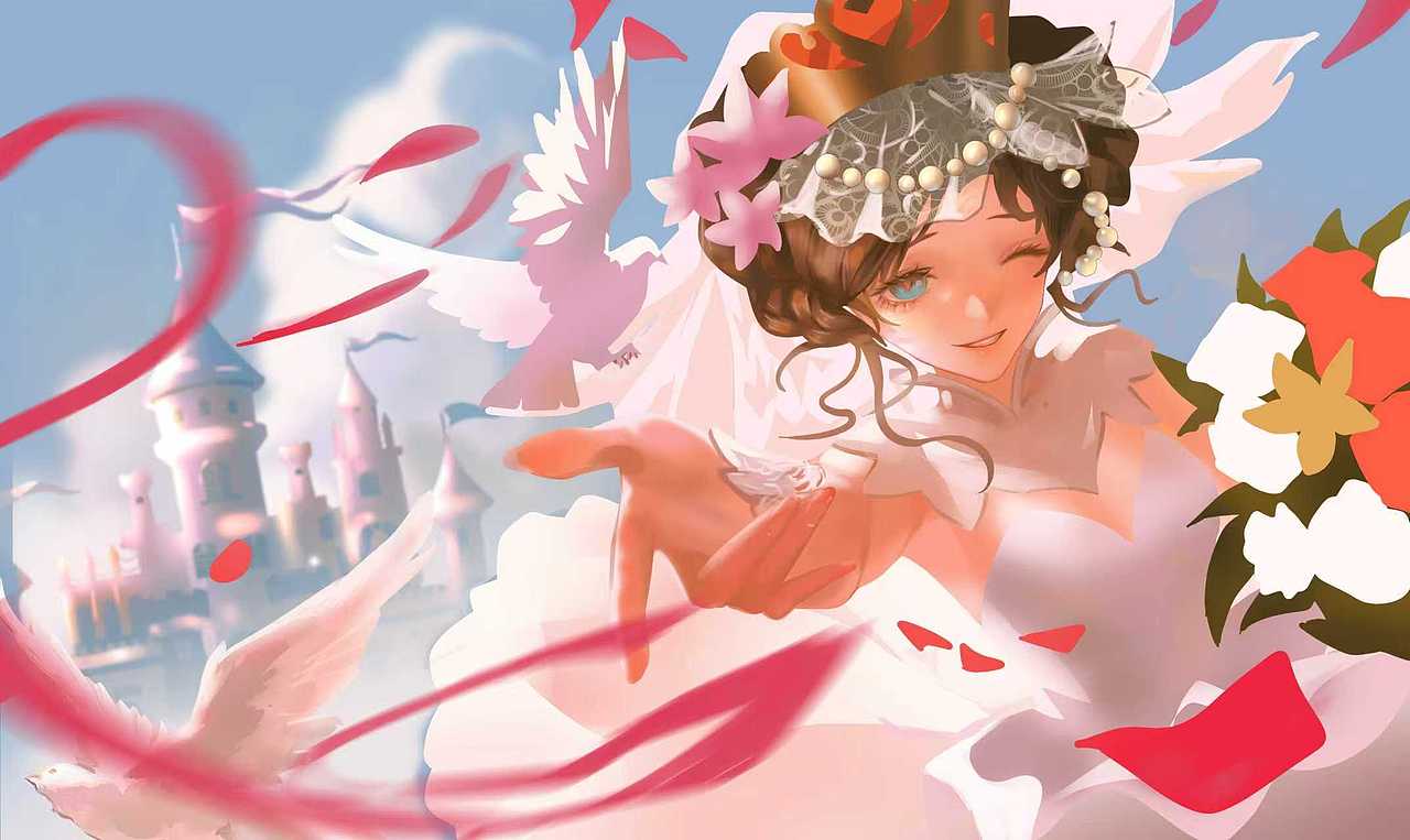 小乔花嫁同人（图ZMzk4NDk0MTg0） - 艺术插画 - 站酷设计师日记放假以后原创素材 - 站酷ZCOOL