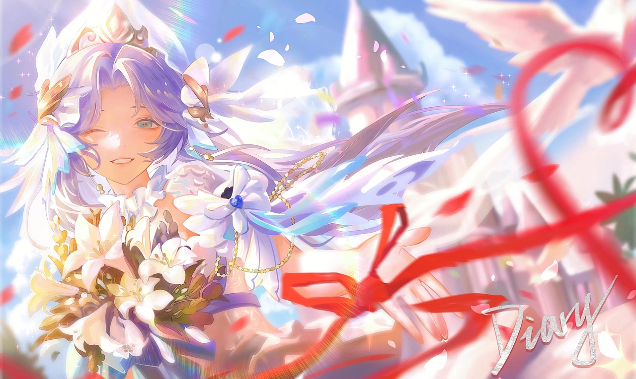 大乔花嫁同人（图ZMzk4NDk0MTQ4） - 艺术插画 - 站酷设计师日记放假以后原创素材 - 站酷ZCOOL