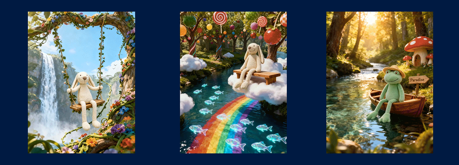 AIGC毛绒玩具合集|电商动画视频短片