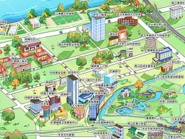 爆改平面地图✅2.5D立体感手绘地图怎么画？