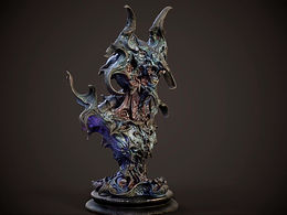 奇幻角色半身像雕像设计