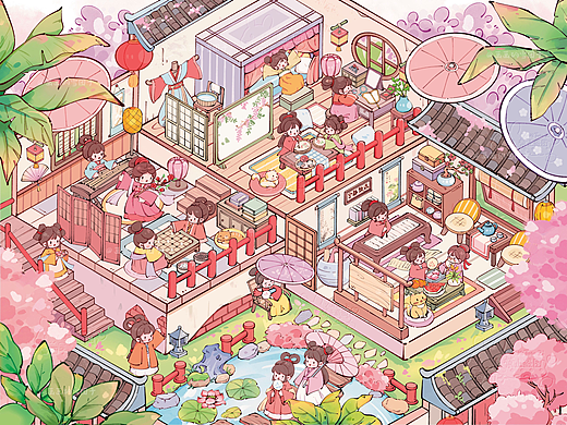 2025插画年中总结 | 国风造景插画合集